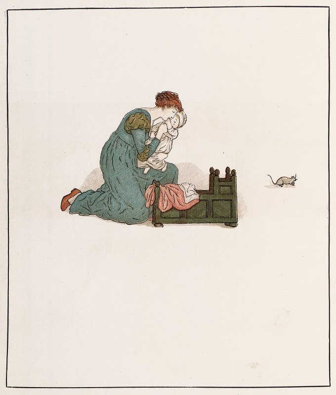 哈梅林5号公园的花笛手`The Pied Piper of Hamelin Pl 5 (1910) by Kate Greenaway