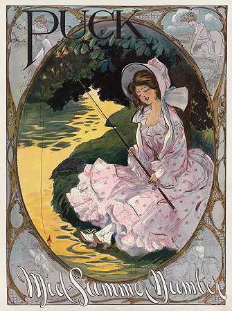 冰球仲夏数`Puck mid~summer number (1904) by Frank Arthur Nankivell