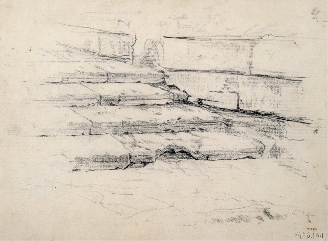 步骤研究`Study of Steps (1880~1885) by Santiago Rusiñol