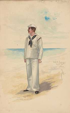 第一幕-12美国水手`Act I~12 U.S. Sailors (1913) by Will R. Barnes