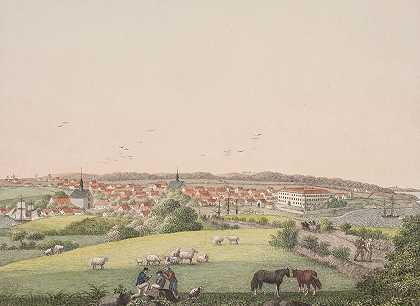 阿尔斯岛上的桑德伯格`Sønderborg på øen Als (1819 – 1820) by Søren L. Lange