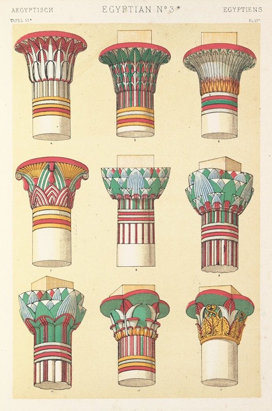 埃及第3a号`Egyptian No. 3a (1856) by Owen Jones