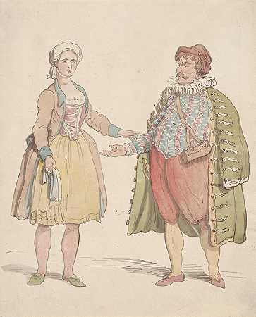 东方服装`Oriental costumes (ca. 1780–1825) by Thomas Rowlandson