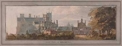 什罗普郡里尔霍尔东景`Lilleshall, Shropshire; East View (1826) by Sir Jeffry Wyatville