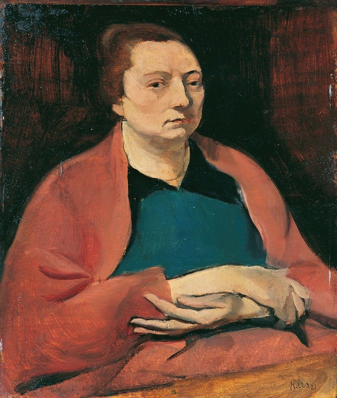 艺术家的妻子`Die Gattin des Künstlers (1921) by Georges Kars