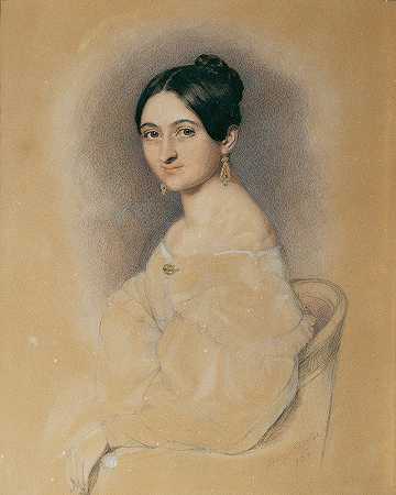 伊丽莎白·扎伊勒`Elisabeth Zaillner (1836) by Georg Decker