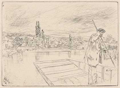 重点`The Punt (1861) by James Abbott McNeill Whistler