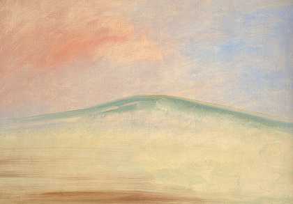 景观背景3`Landscape Background 3 (1846~1848) by George Catlin