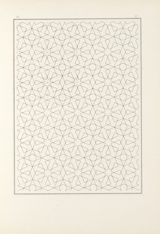 的元素阿拉伯艺术PL 045`Les éléments de lart arabe pl 045 (1879) by Jules Bourgoin