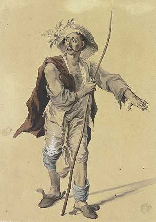 金匠亚当·冯·门明根画像`Bildnis des Goldarbeiters Adam von Memmingen (1748) by Johannes Esaias Nilson