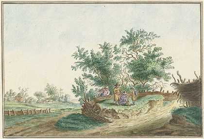 盖德兰的脸`Gezicht in Gelderland (1754 ~ 1810) by Pieter Remmers