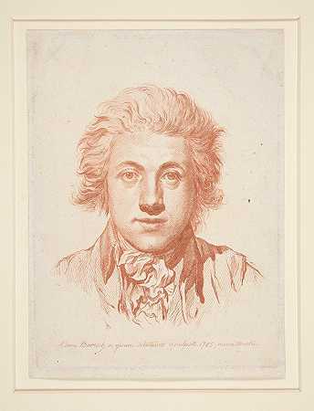 自画像`Self~portrait (1785) by Adam von Bartsch