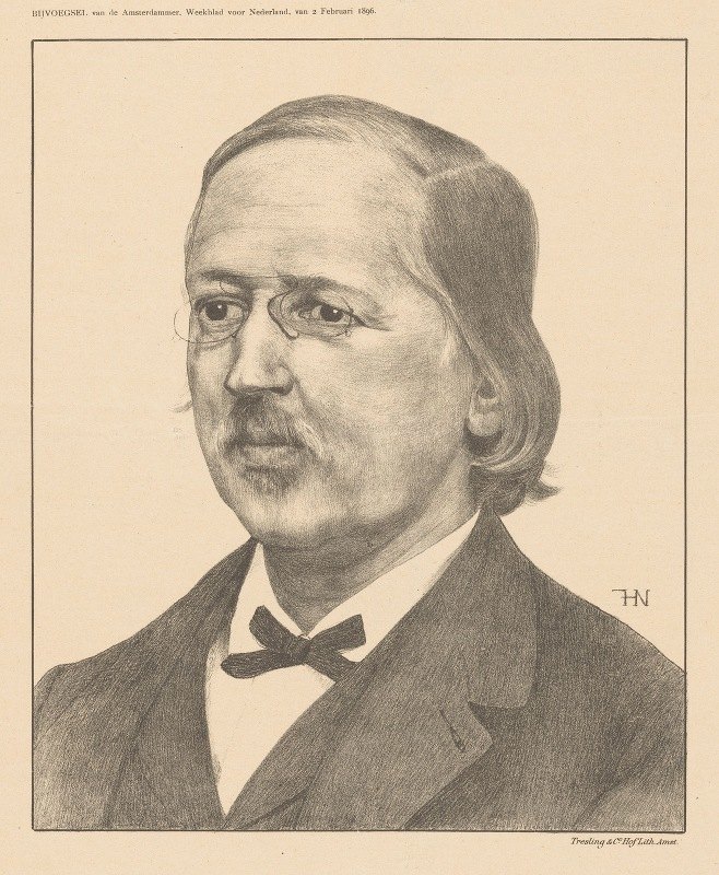 Portret van Hendrick Peter Godfried Quack`Portret van Hendrick Peter Godfried Quack by Ferdinand Hart Nibbrig
