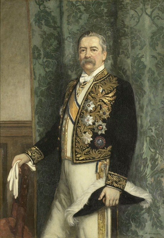 威廉·鲁斯博姆（1843-1920）。总督（1899-1904）`Willem Rooseboom (1843~1920). Gouverneur~generaal (1899~1904) (1905) by Hendrik Johannes Haverman