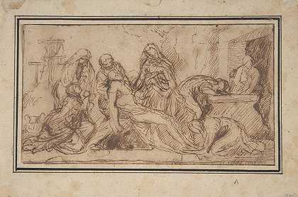 埋葬`The Entombment (ca. 1656–57) by Nicolas Poussin