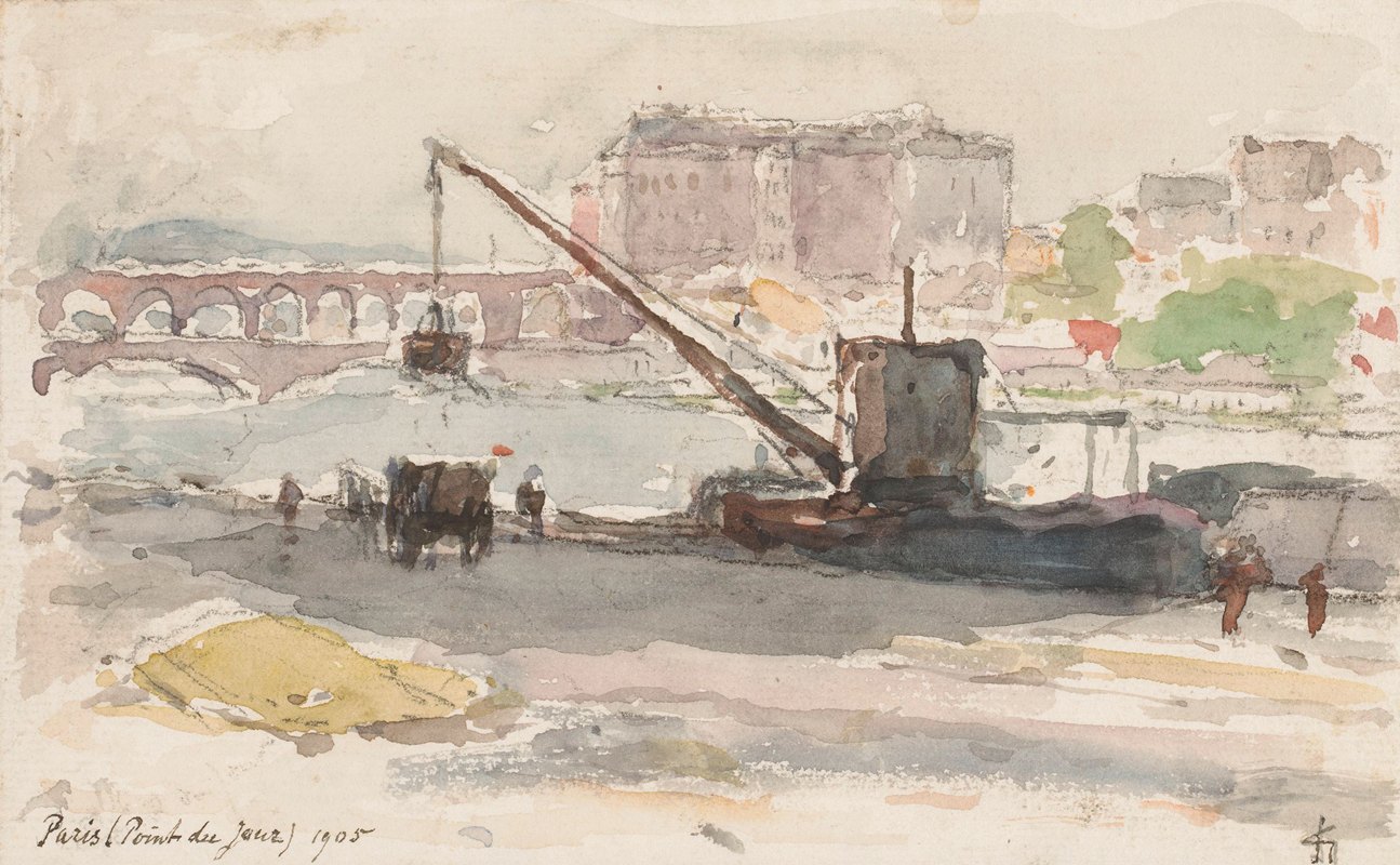 巴黎日角`Point du Jour, Parijs (1905) by Carel Nicolaas Storm van ;s-Gravesande