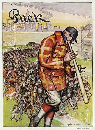 美国的风笛手`The pied piper of America (1914) by Nelson Greene