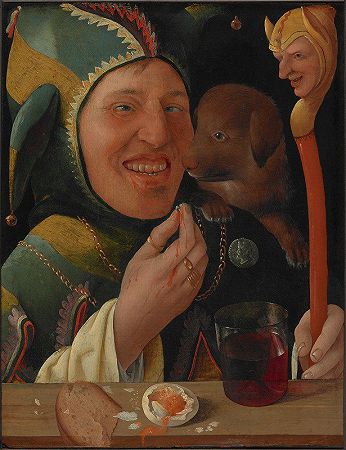 小丑`The Jester (ca. 1519–20) by Marx Reichlich
