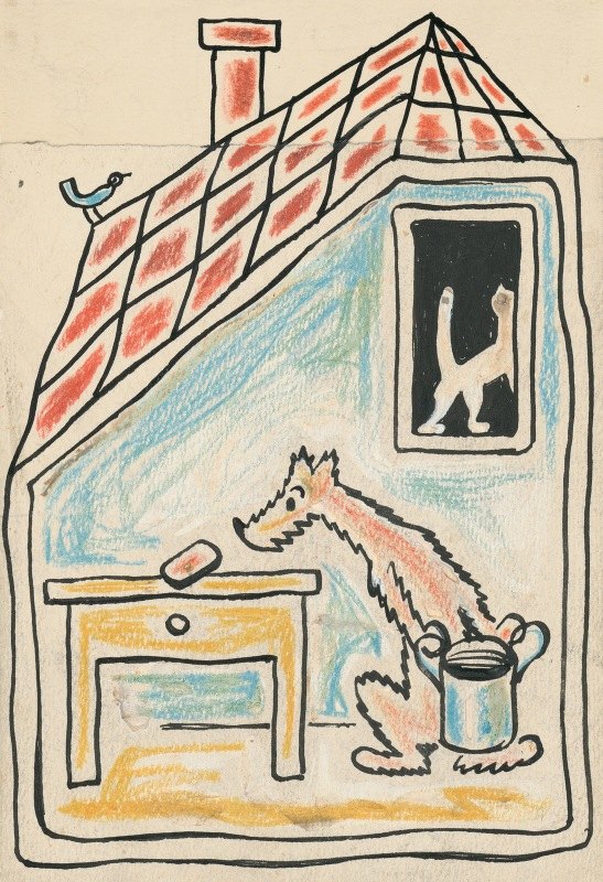 我有一只狗和一只猫`I Had a Dog and a Cat Pl 03 (1928) by Josef Čapek