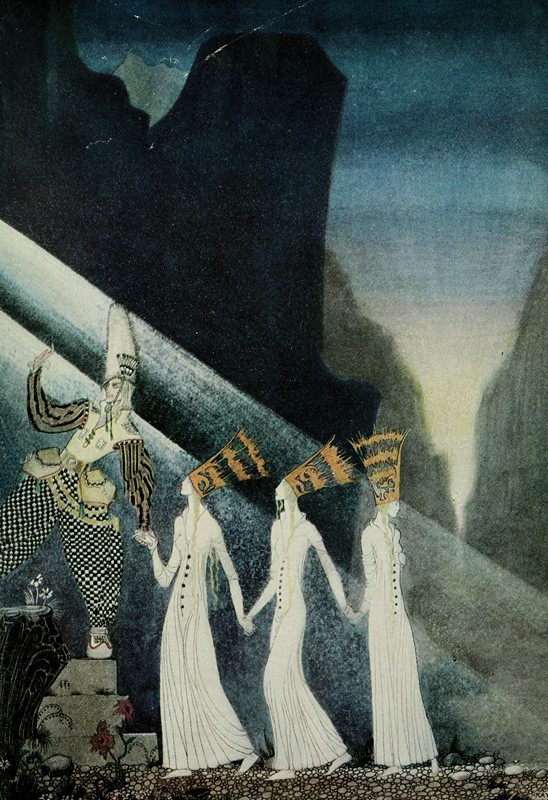 太阳以东，月亮以西`East of the sun and west of the moon pl 24 (1922) by Kay Rasmus Nielsen
