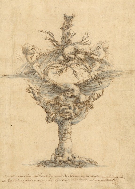 水壶的设计`Design for an Ewer (1629) by Stefano Della Bella