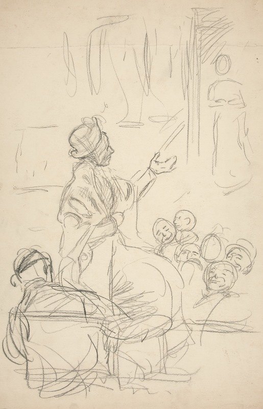 一组数字`Group of figures (1991) by Edwin Austin Abbey