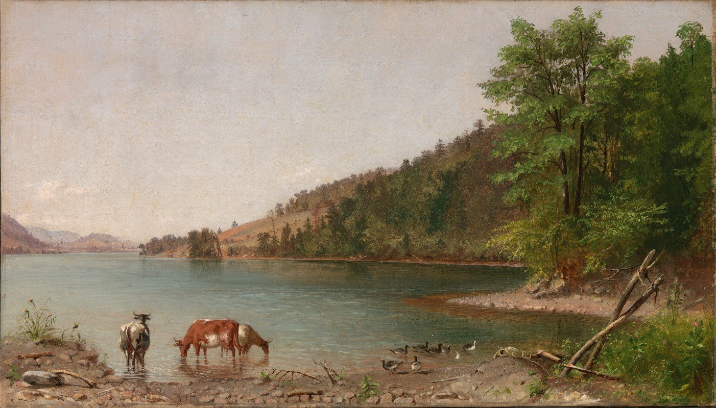 小景观`Small Landscape (1862) by Thomas Hicks