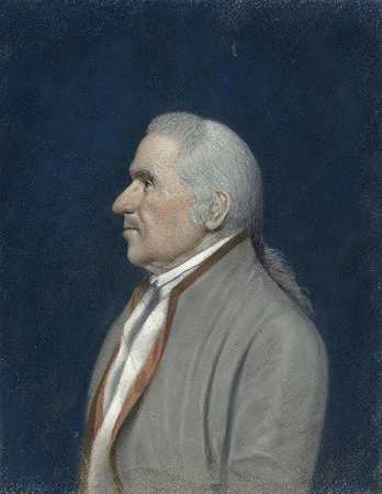 约翰·巴德博士`Dr. John Bard (c. 1793~1799) by James Sharples