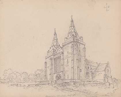 苏格兰圣马查尔大教堂`Cathedral Church of St. Machar, Scotland (1792) by James Moore