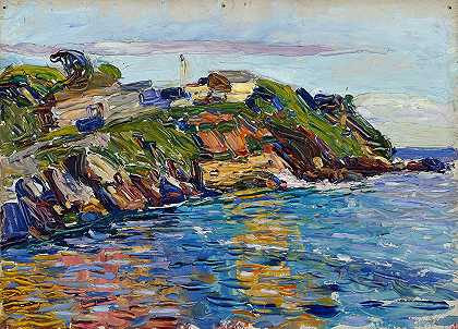拉帕洛湾`Rapallo – Bucht (1906) by Wassily Kandinsky