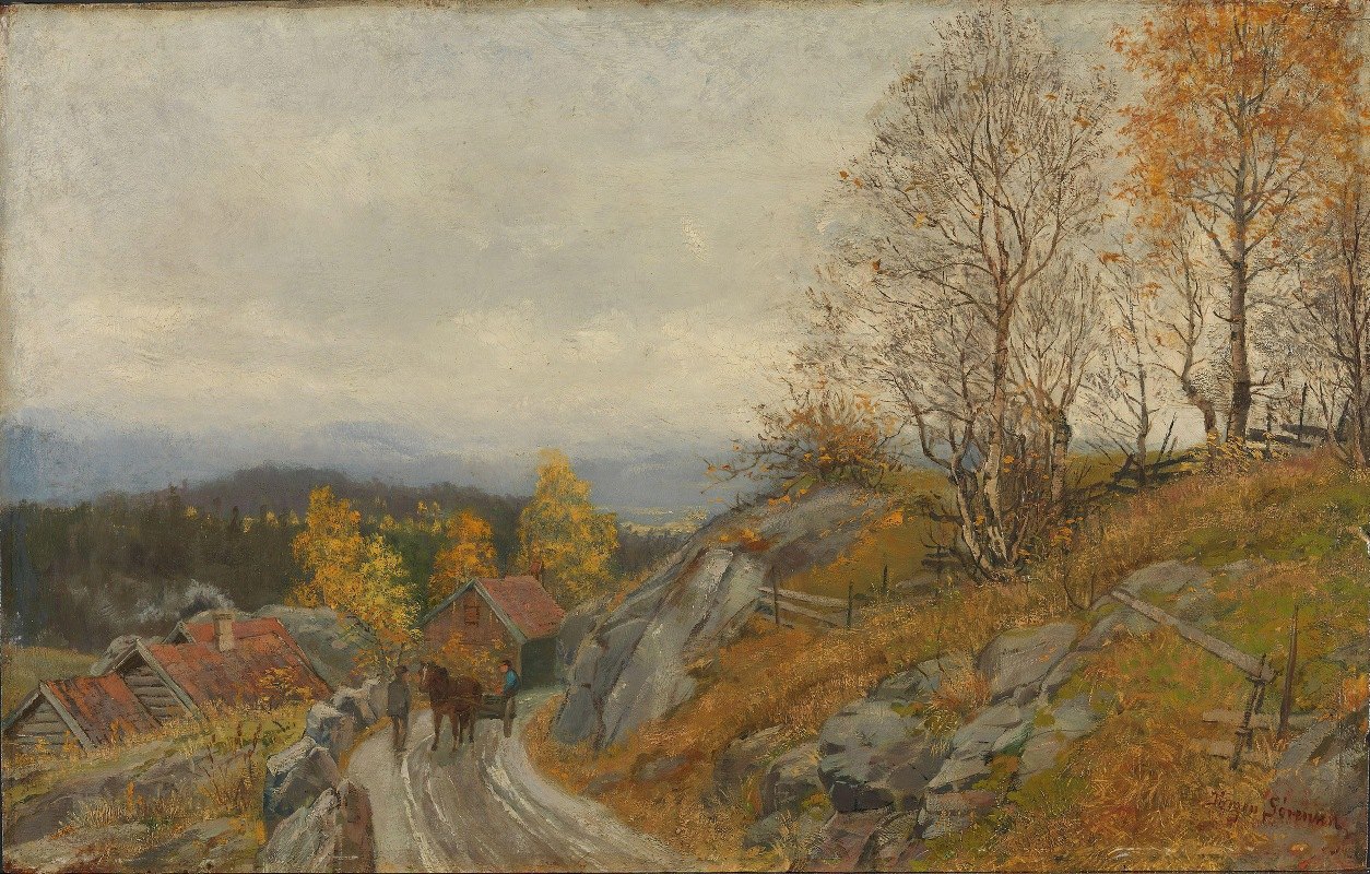 从Modum看`View from Modum (1883) by Jørgen Sørensen