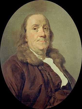 本杰明·富兰克林（1706-1790）`Benjamin Franklin (1706~1790) (1779) by Joseph Siffred Duplessis