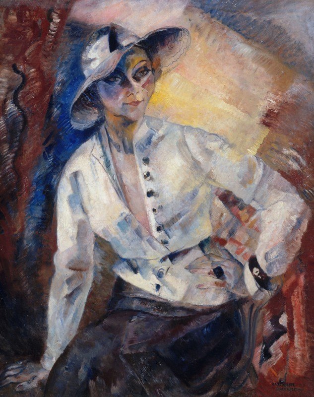 肖像伊冯·斯普林斯（1894-1977），演员和歌手`Portrait dYvonnes Printemps (1894~1977), comédienne et chanteuse (1930) by Marguerite Barthélemy