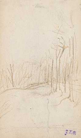 林地清理`Woodland Clearing (ca. 1850–55) by Jean-François Millet