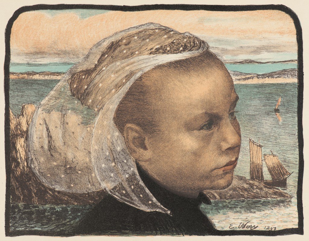 布雷塔尼`Brétagne (1897) by Emile Auguste Wery