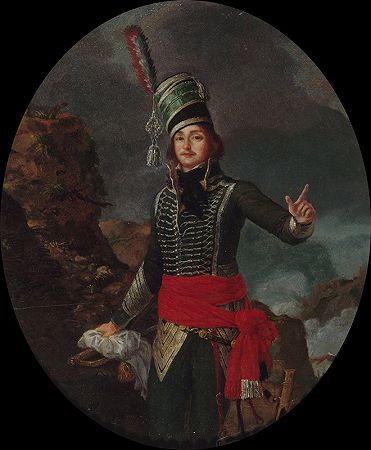 弗朗索瓦·马索·德斯格雷夫斯将军肖像（1769-1796）`Portrait du général François Marceau des Graviers (1769~1796) (1796) by Antoine-François Sergent