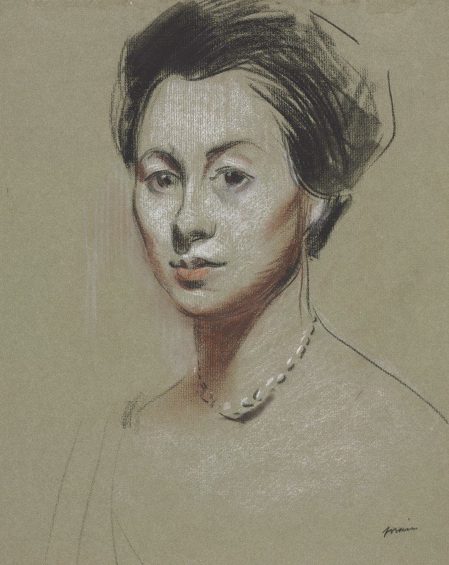 艾娃·门德尔松`Ava Mendelsohn (fourth quarter 1800s or first third 1900s) by Jean-Louis Forain