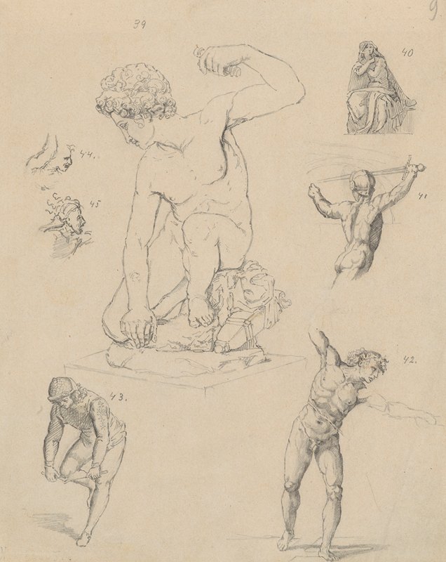 拉斐尔和的副本学生作文`Copies of Raphaels compositions (1887) by Stanisław Wyspiański