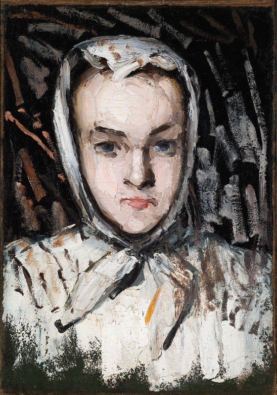 玛丽·塞尚，这位艺术家的妹妹`Marie Cézanne, the Artist’s Sister (1866–67) by Paul Cézanne