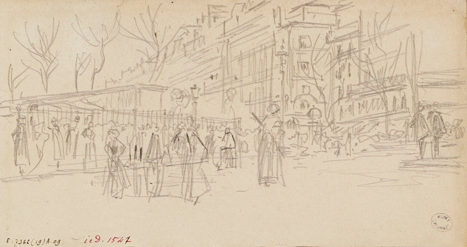 室外林荫大道`Boulevards extérieurs (1895 ~ 1905) by Frédéric Houbron