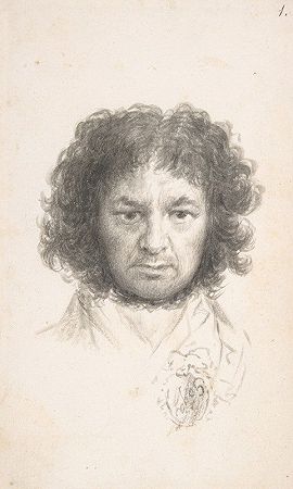 自画像`Self~portrait (ca. 1796) by Francisco de Goya