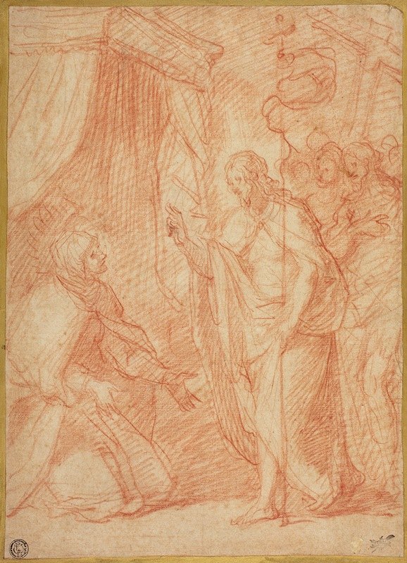 复活的基督出现在他的母亲面前`Resurrected Christ Appearing to His Mother by Cesare Dandini