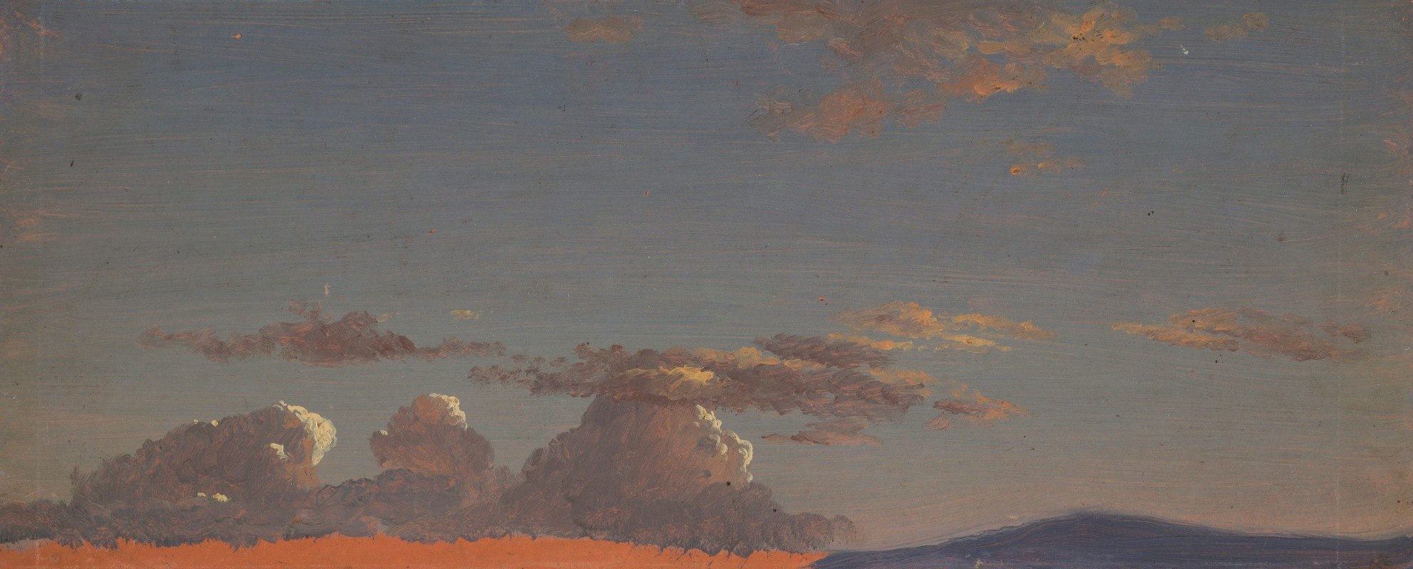 缅因州天空研究`Maine sky study (ca. 1868–69) by Frederic Edwin Church