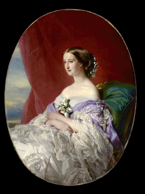 优生皇后`Empress Eugénie (1854) by Franz Xaver Winterhalter