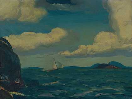 清新的微风`A Fresh Breeze (1913) by George Wesley Bellows