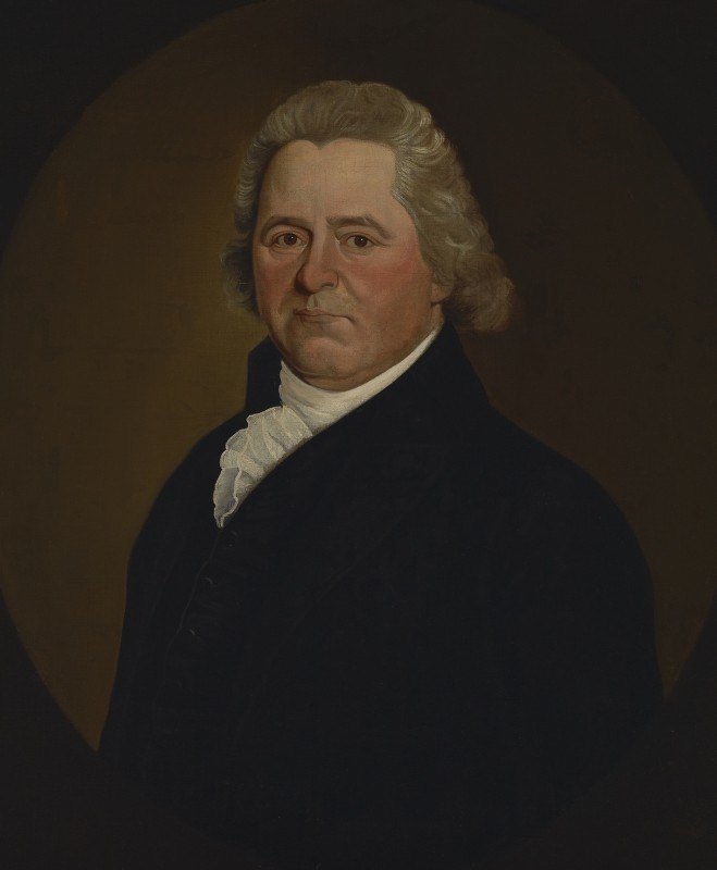 皮蓬特·爱德华兹法官画像`Portrait of Judge Pierpont Edwards  (ca. 1795) by William Jennys