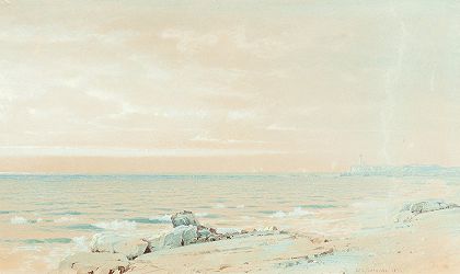 朱迪思点`Point Judith (1871) by William Trost Richards