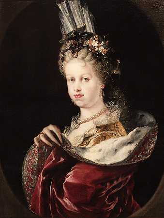 玛丽亚·路易莎·加布里埃拉·德萨沃伊`María Luisa Gabriela de Saboya (ca 1712) by Miguel Jacinto Meléndez
