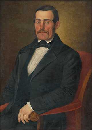 塞缪尔·鲍尔肖像`Portrait of Samuel Ball (1853) by Peter Michal Bohúň