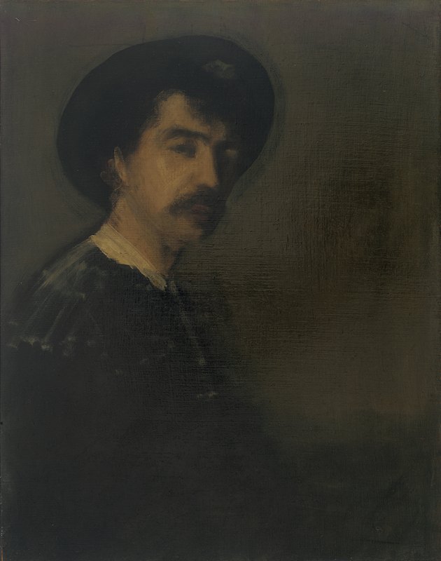 自画像`Self~Portrait (1870~1875) by James Abbott McNeill Whistler